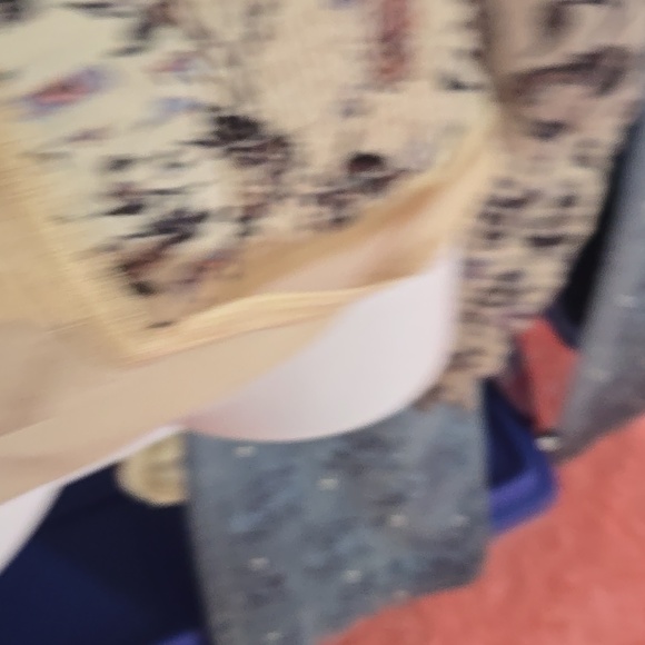 Free People Floral Lace Bodysuit in Cream and Purple - Picture 10 of 12